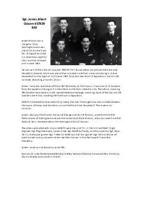 A preview of a PDF biography for Osborn, James Albert